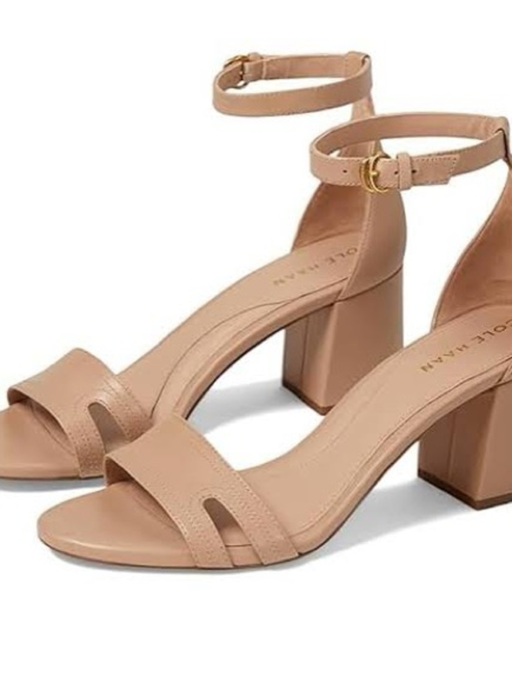 Cole Haan Adelaine Ankle-Strap Block Heels